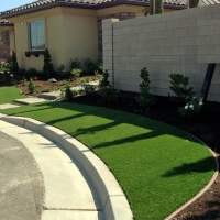 Fake Turf Upper Grand Lagoon, Florida Paver Patio, Small Front Yard Landscaping