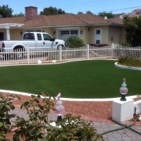 Synthetic Grass Meadow Woods, Florida Paver Patio, Front Yard