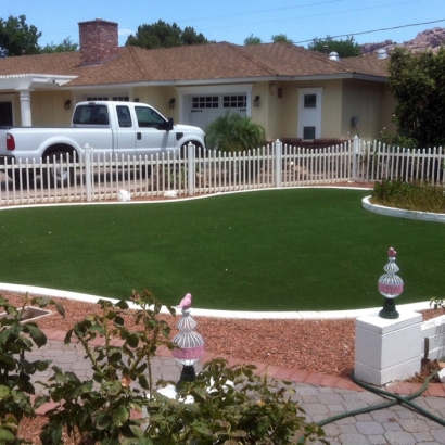 Synthetic Grass Meadow Woods, Florida Paver Patio, Front Yard