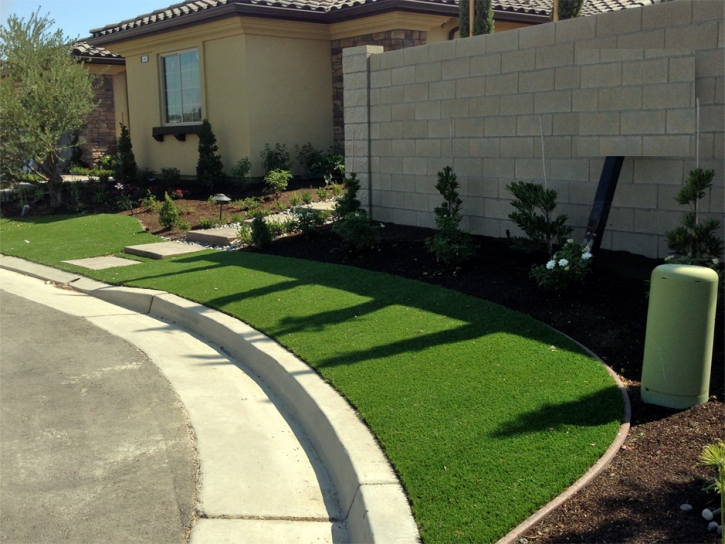 Fake Turf Upper Grand Lagoon, Florida Paver Patio, Small Front Yard Landscaping