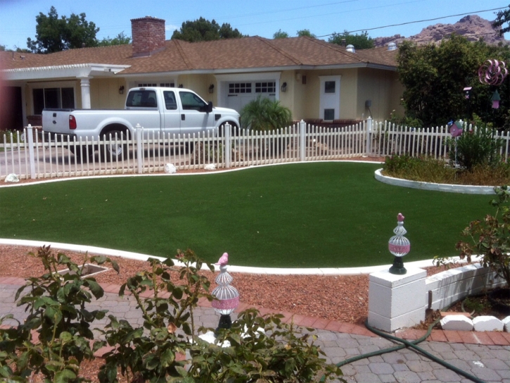 Synthetic Grass Meadow Woods, Florida Paver Patio, Front Yard