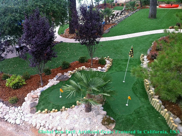 Synthetic Turf Arcadia, Florida Home Putting Green, Backyard Makeover